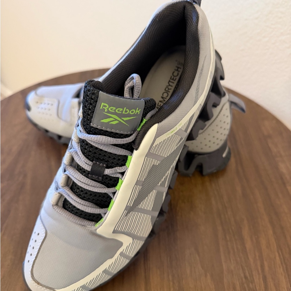 Reebok ZigTech Men’s Gray and Black Athletic Shoes